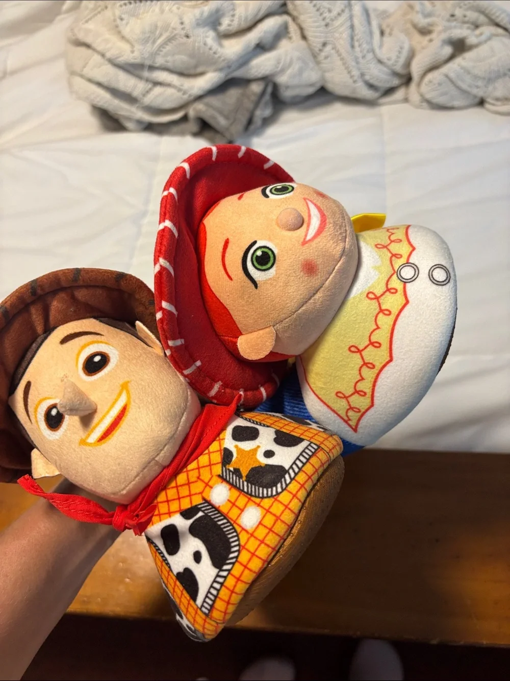 Toy Story Woody & Jessie Plush Slip-On Shoes - Brown, Red, Blue